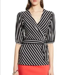 Halogen Wrap Knit Top